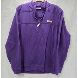 Vineyard Vines Mens Collegiate Shep Quarter Zip Shirt Size Large